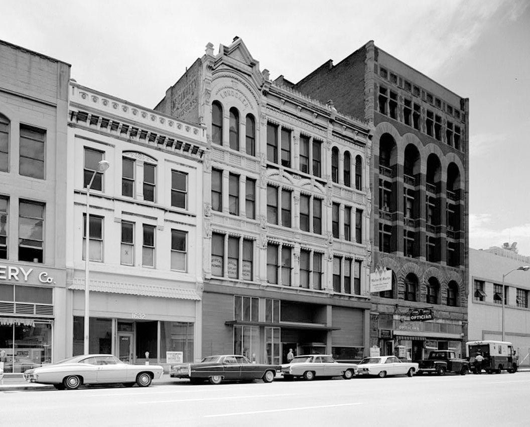 Historic Photo : Skyline Urban Renewal Area, 1622-1632 Arapahoe Street (Commercial Buildings), 1622-1632 Arapahoe Street, Denver, Denver County, CO 1 Photograph