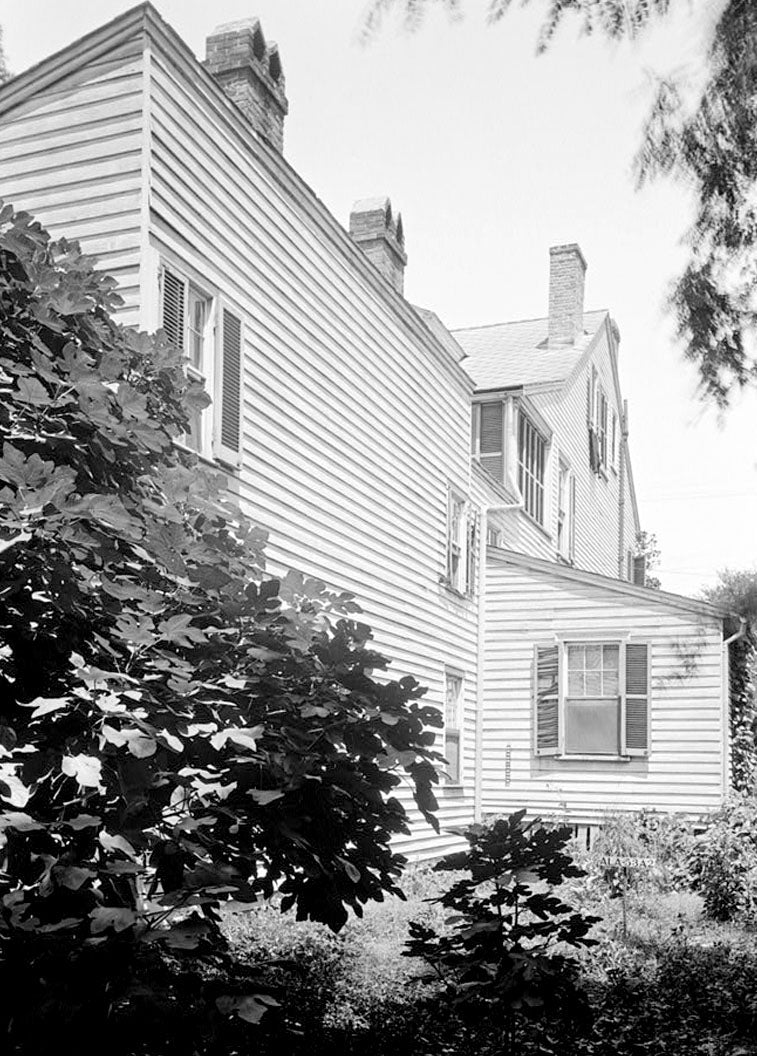 Historic Photo : Audley H. Gazzam House & Servants' Quarters, 1255 Government Street, Mobile, Mobile County, AL 15 Photograph