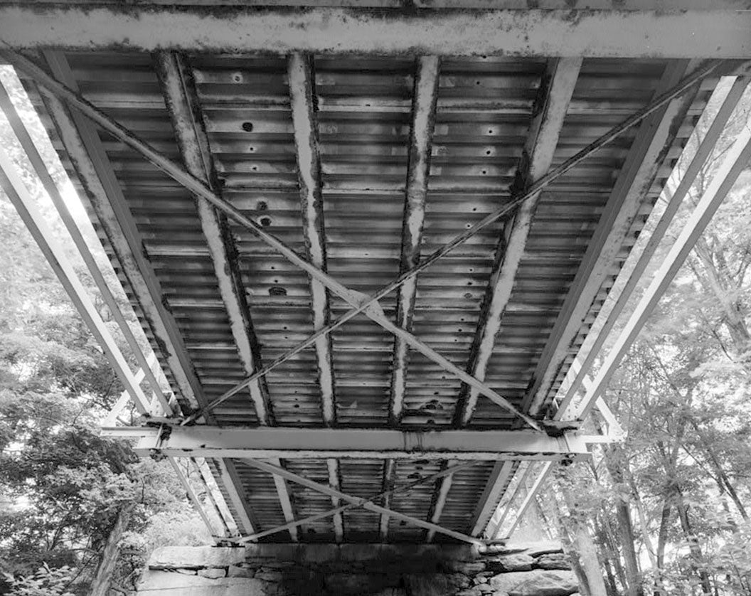 Historic Photo : Mount Hope Road Bridge, Spanning Mount Hope River at Mount Hope Road, Mansfield City, Tolland County, CT 1 Photograph