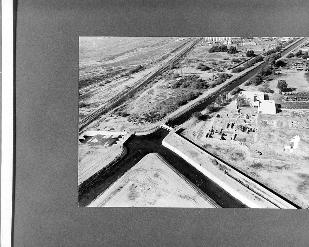 Historic Photo : Old Crosscut Canal, North Side of Salt River, Phoenix, Maricopa County, AZ 1 Photograph