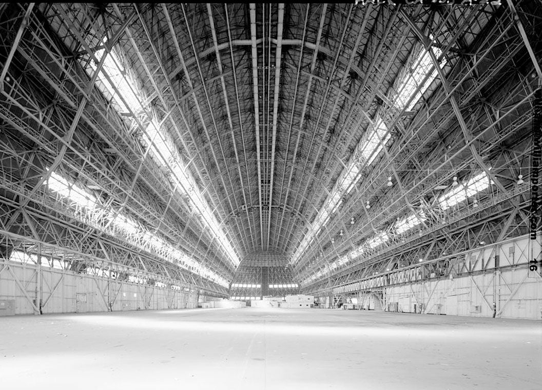 Historic Photo : Naval Air Station Moffett Field, Hanger No. 1, Cummins Avenue, Moffett Field, Sunnyvale, Santa Clara County, CA 3 Photograph