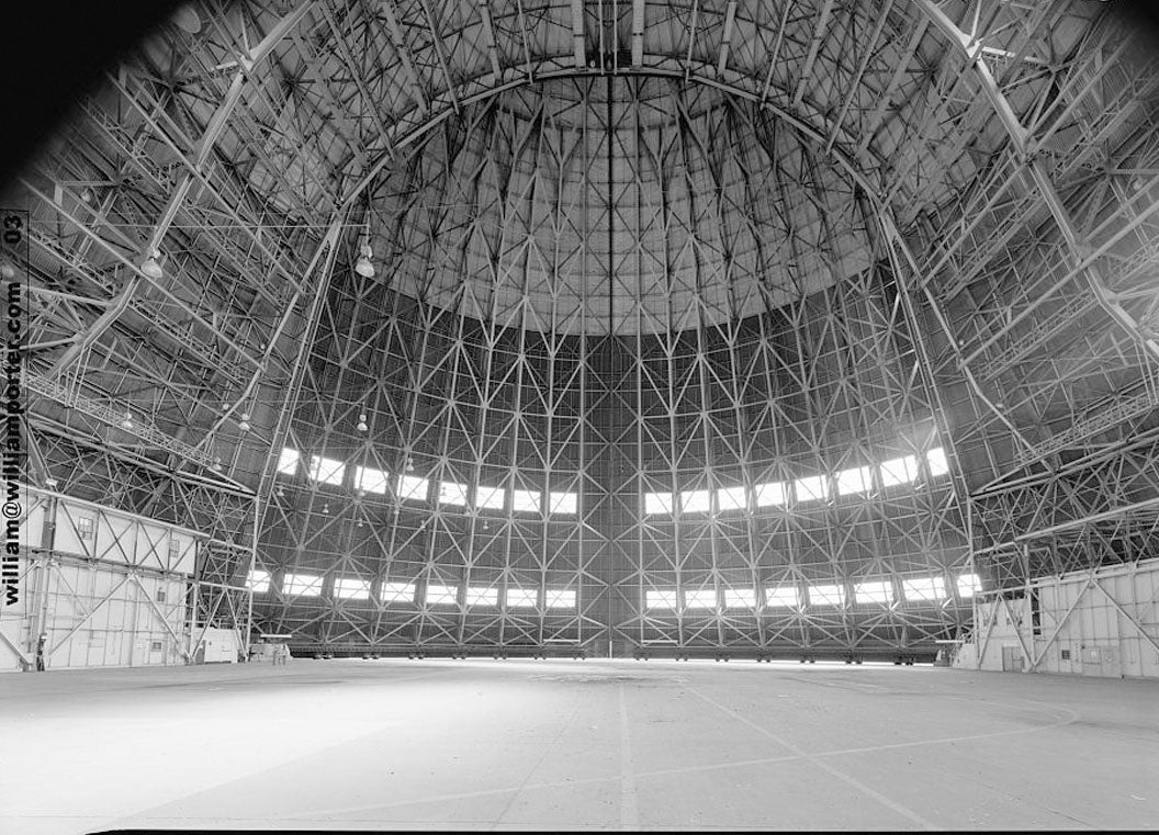 Historic Photo : Naval Air Station Moffett Field, Hanger No. 1, Cummins Avenue, Moffett Field, Sunnyvale, Santa Clara County, CA 4 Photograph