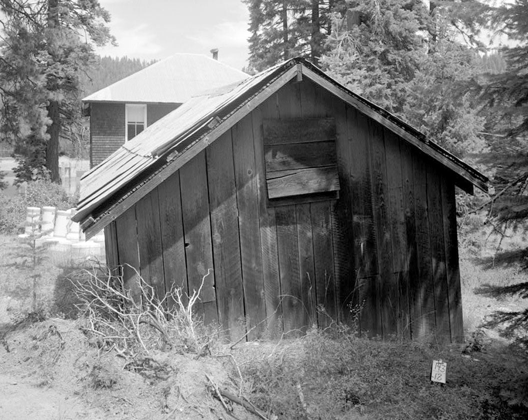 Historic Photo : Butt Valley Dam, Gate Tender's Shed, Butt Valley Reservoir Road, Caribou, Plumas County, CA 1 Photograph