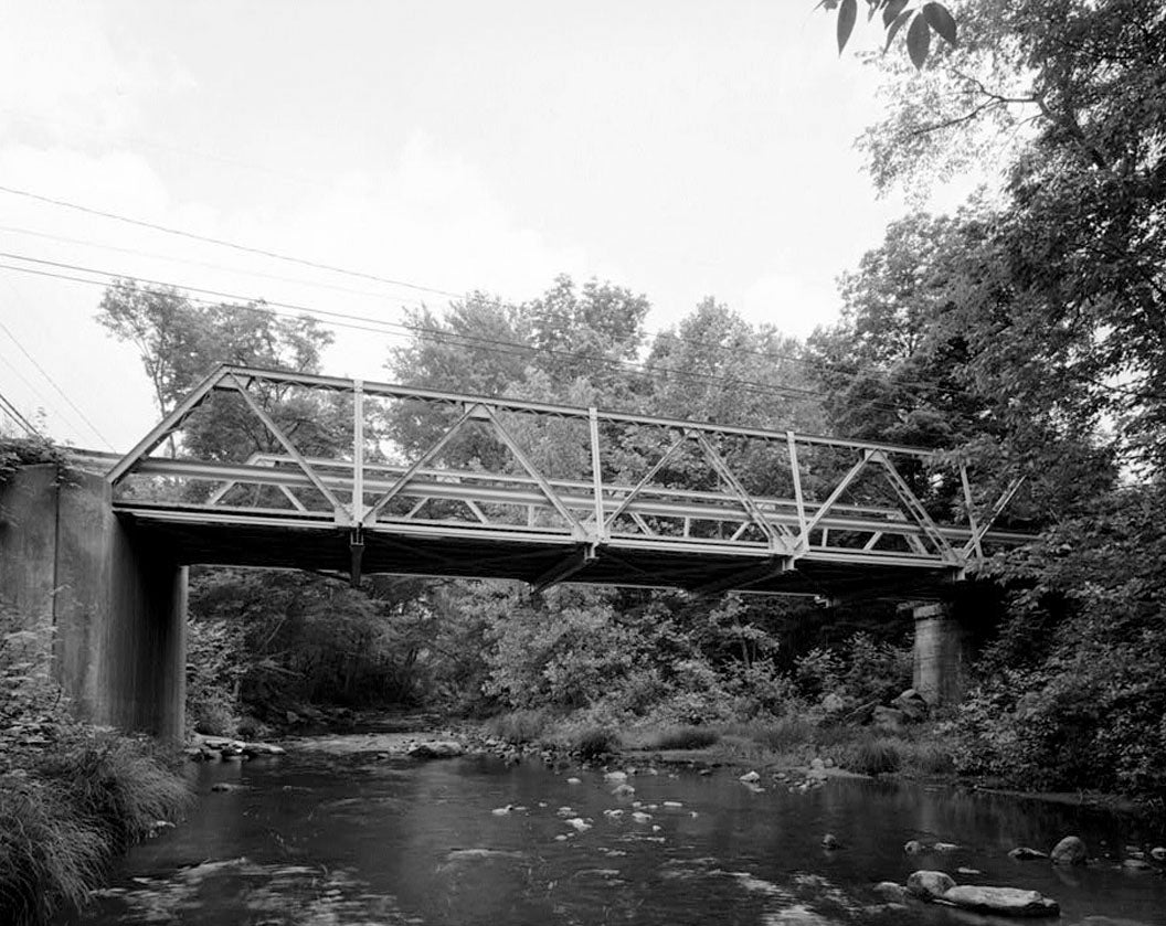 Historic Photo : Mount Hope Road Bridge, Spanning Mount Hope River at Mount Hope Road, Mansfield City, Tolland County, CT 2 Photograph