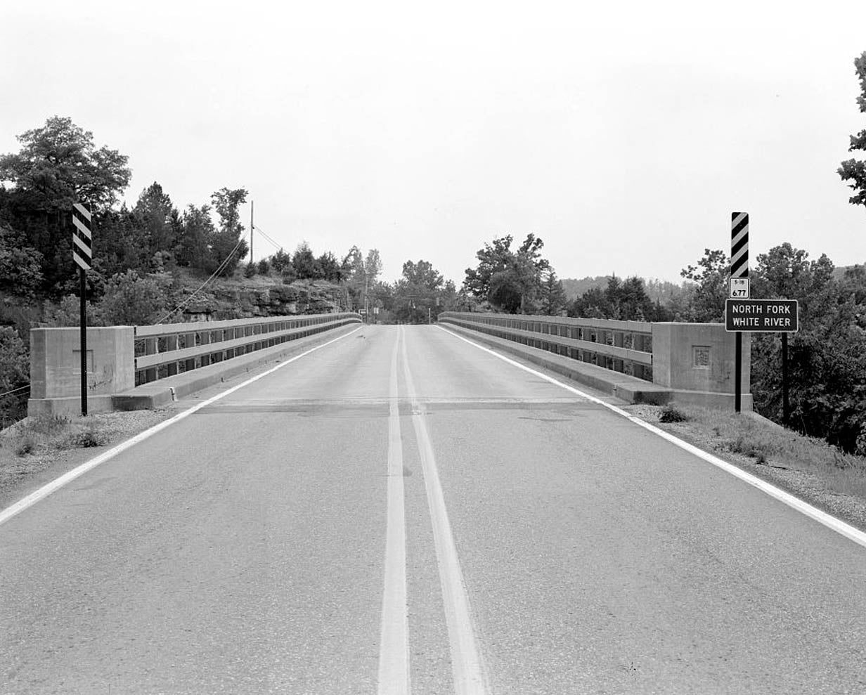 Historic Photo : North Fork Bridge, Spans North Fork of White River at State Highway 5, Norfork, Baxter County, AR 1 Photograph