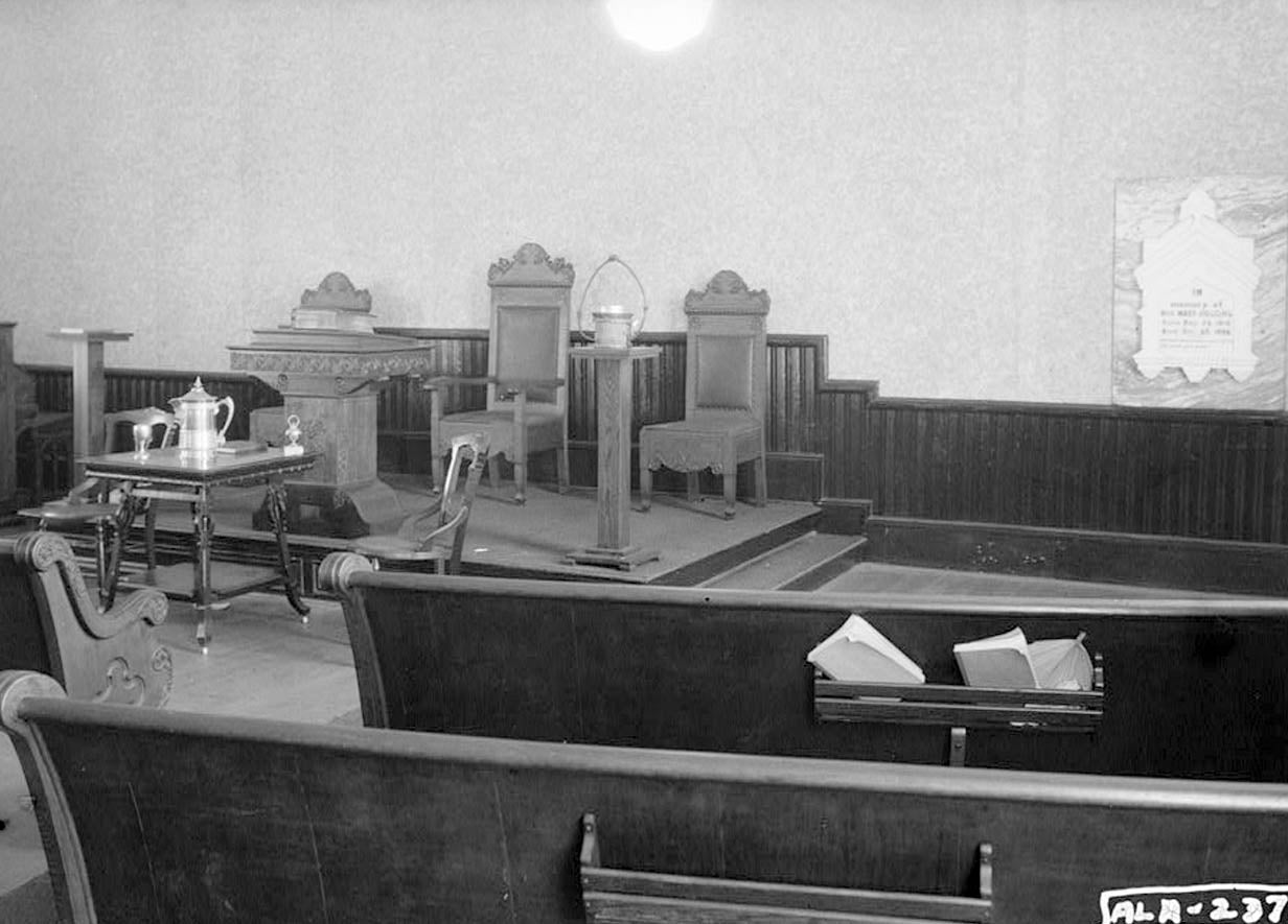 Historic Photo : Baptist Church, State Route 61, Newbern, Hale County, AL 1 Photograph