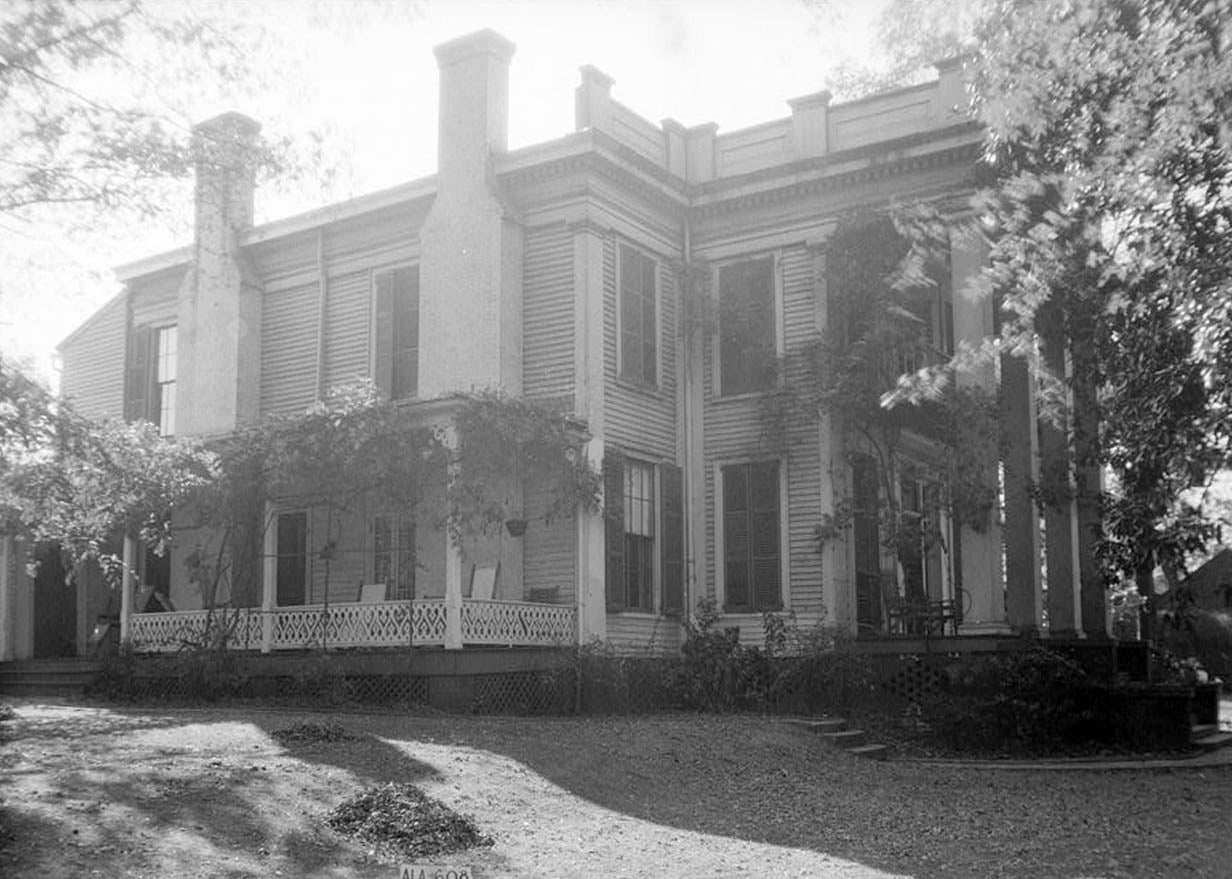 Historic Photo : McBryde-Screws-Tyson House, 423 Mildred Street, Montgomery, Montgomery County, AL 1 Photograph