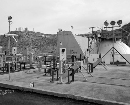 Edwards Air Force Base, Air Force Rocket Propulsion Laboratory, Test Stand 1-A, Test Area 1-120, north end of Jupiter Boulevard, Boron, Kern County, CA 1
