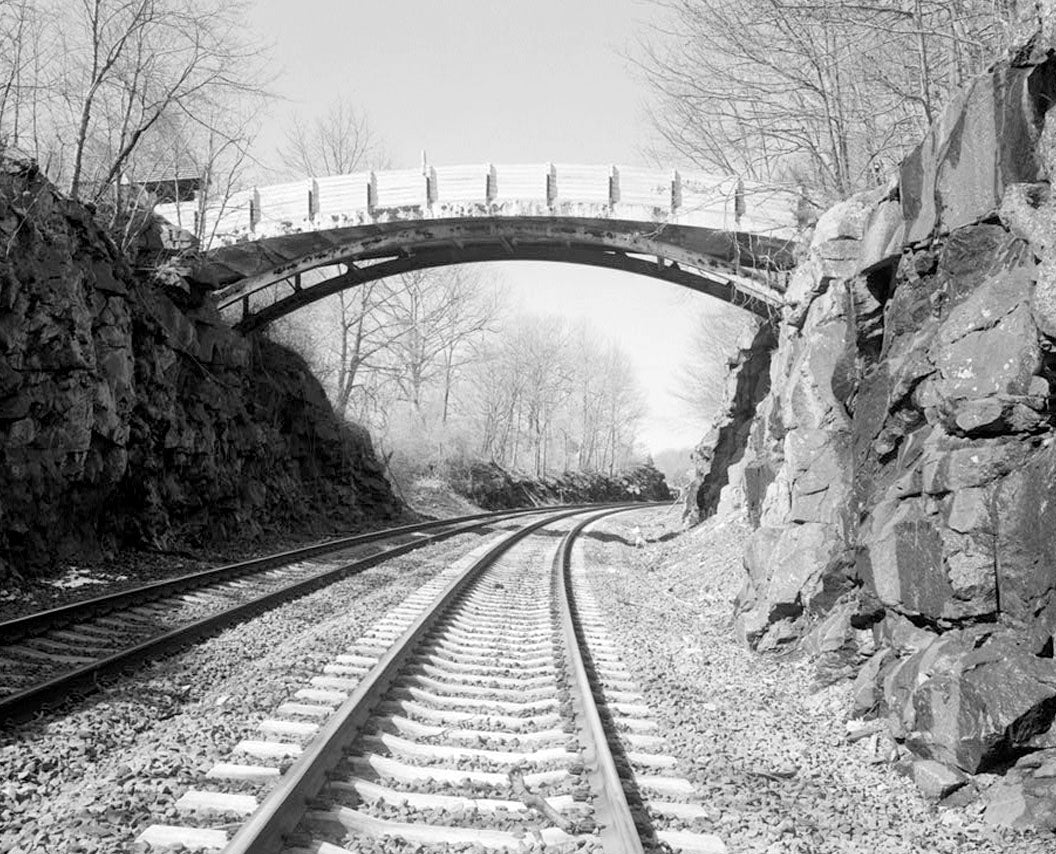 Historic Photo : Rocky Neck Park Trail Bridge, Foot trail over New Haven Railroad, Old Lyme, New London County, CT 1 Photograph