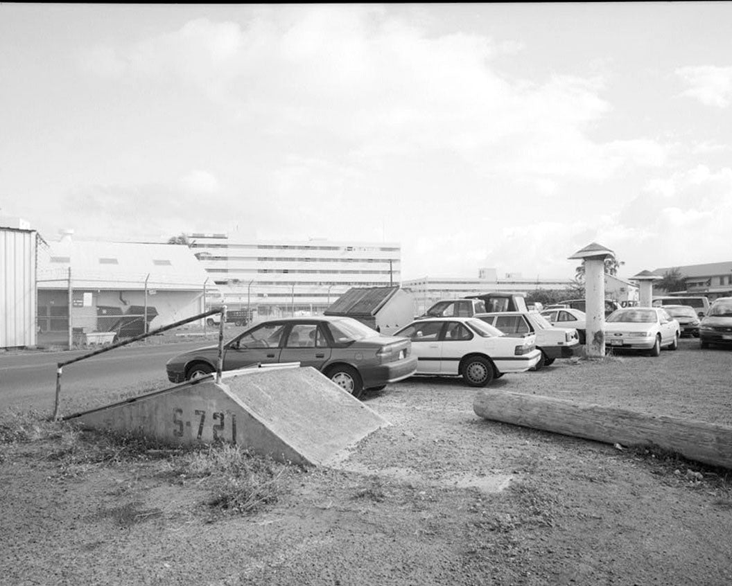 Historic Photo : U.S. Naval Base, Pearl Harbor, Fallout Shelter, Kuakua Avenue near Berth S-19, Pearl City, Honolulu County, HI 1 Photograph