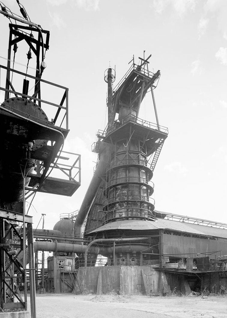 Historic Photo : Sloss-Sheffield Steel & Iron, First Avenue North Viaduct at Thirty-second Street, Birmingham, Jefferson County, AL 35 Photograph