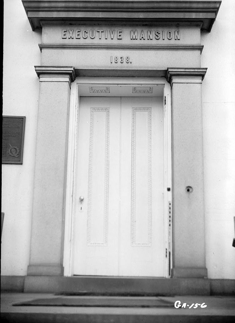 Historic Photo : Old Governor's Mansion, Clark & Green Streets, Milledgeville, Baldwin County, GA 6 Photograph