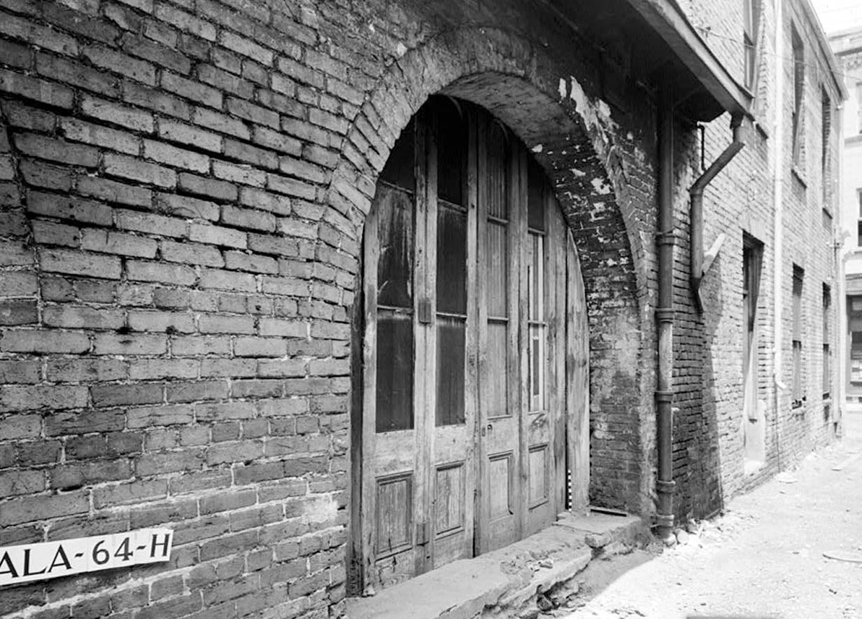 Historic Photo : Saint Michael Street (Alley), Mobile, Mobile County, AL 2 Photograph