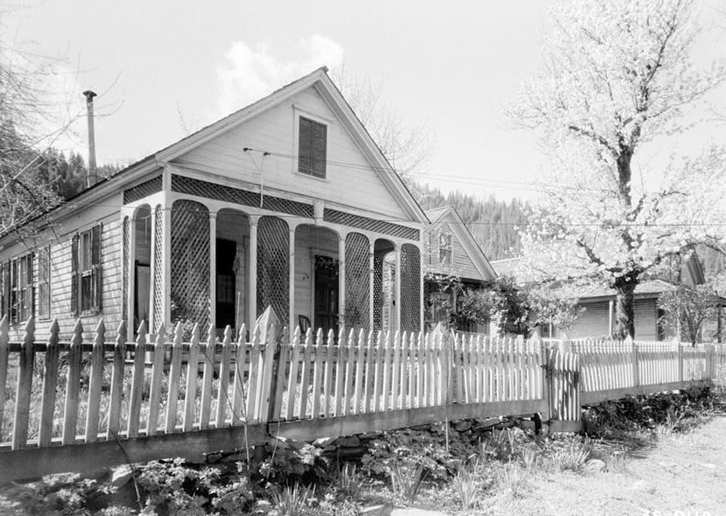 Historic Photo : House behind Courthouse, Downieville, Sierra County, CA 1 Photograph