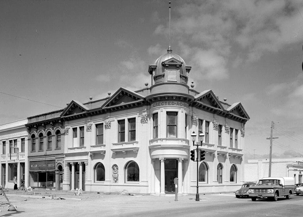 Historic Photo : Bank of San Mateo County, 2000-2002 Broadway, Redwood City, San Mateo County, CA 3 Photograph