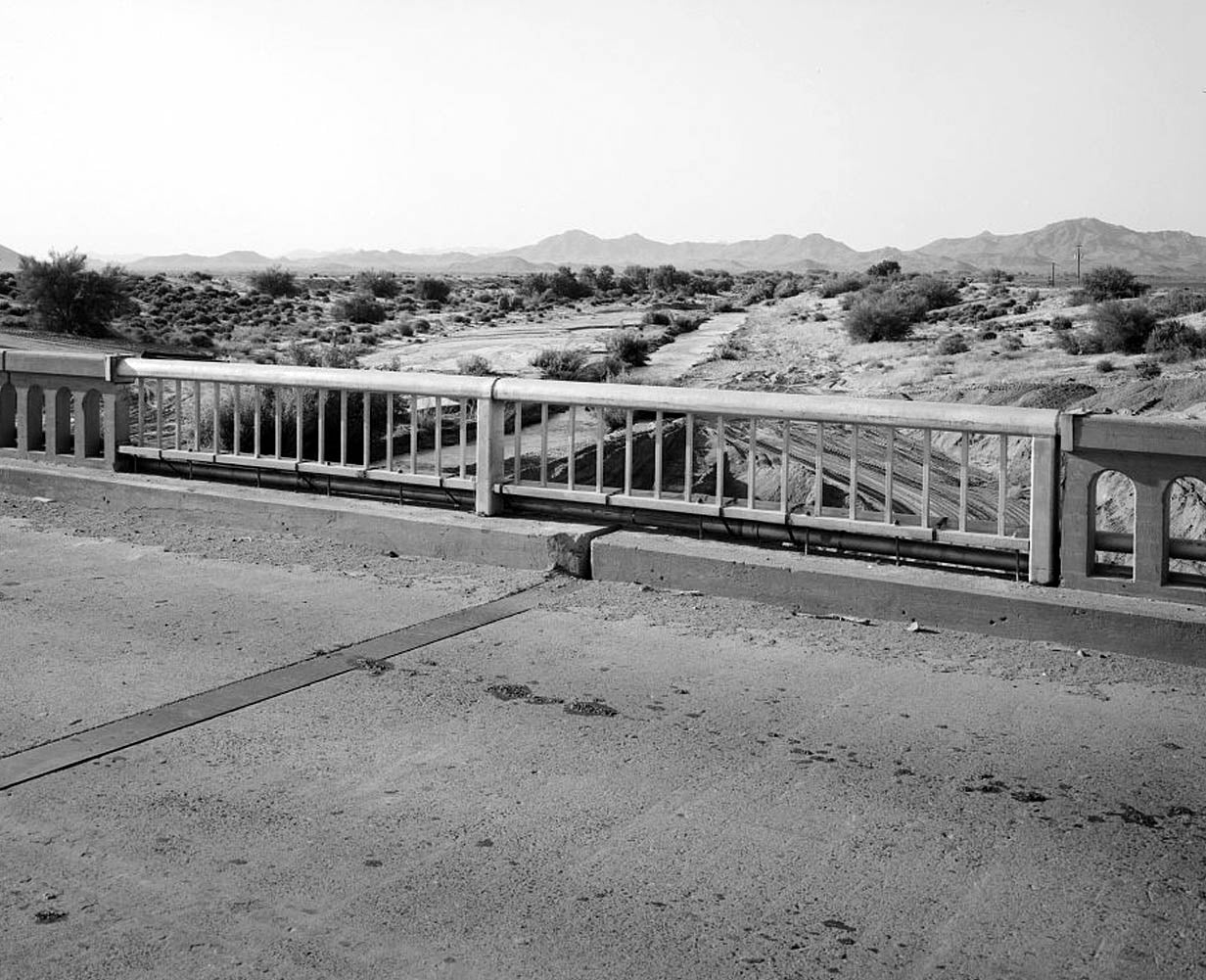 Historic Photo : Hassayampa Bridge, Spanning Hassayampa River at old U.S. Highway 80, Arlington, Maricopa County, AZ 4 Photograph