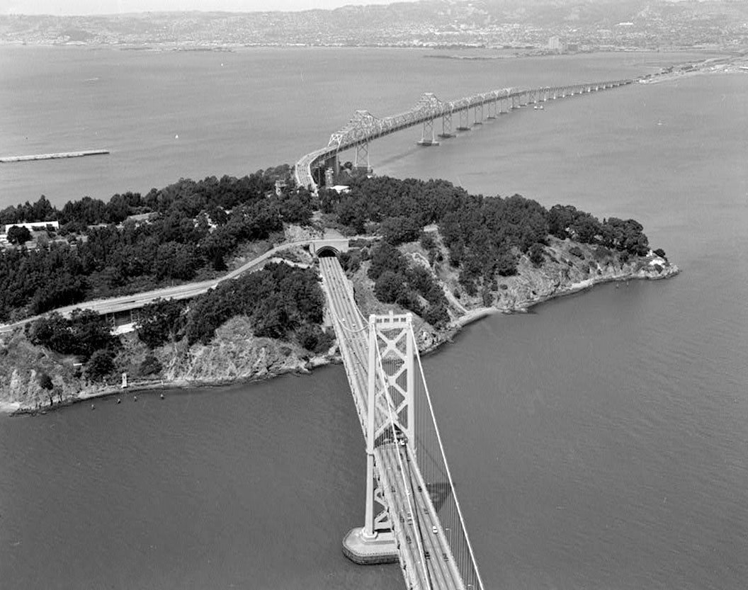 Historic Photo : San Francisco Oakland Bay Bridge, Spanning San Francisco Bay, San Francisco, San Francisco County, CA 2 Photograph