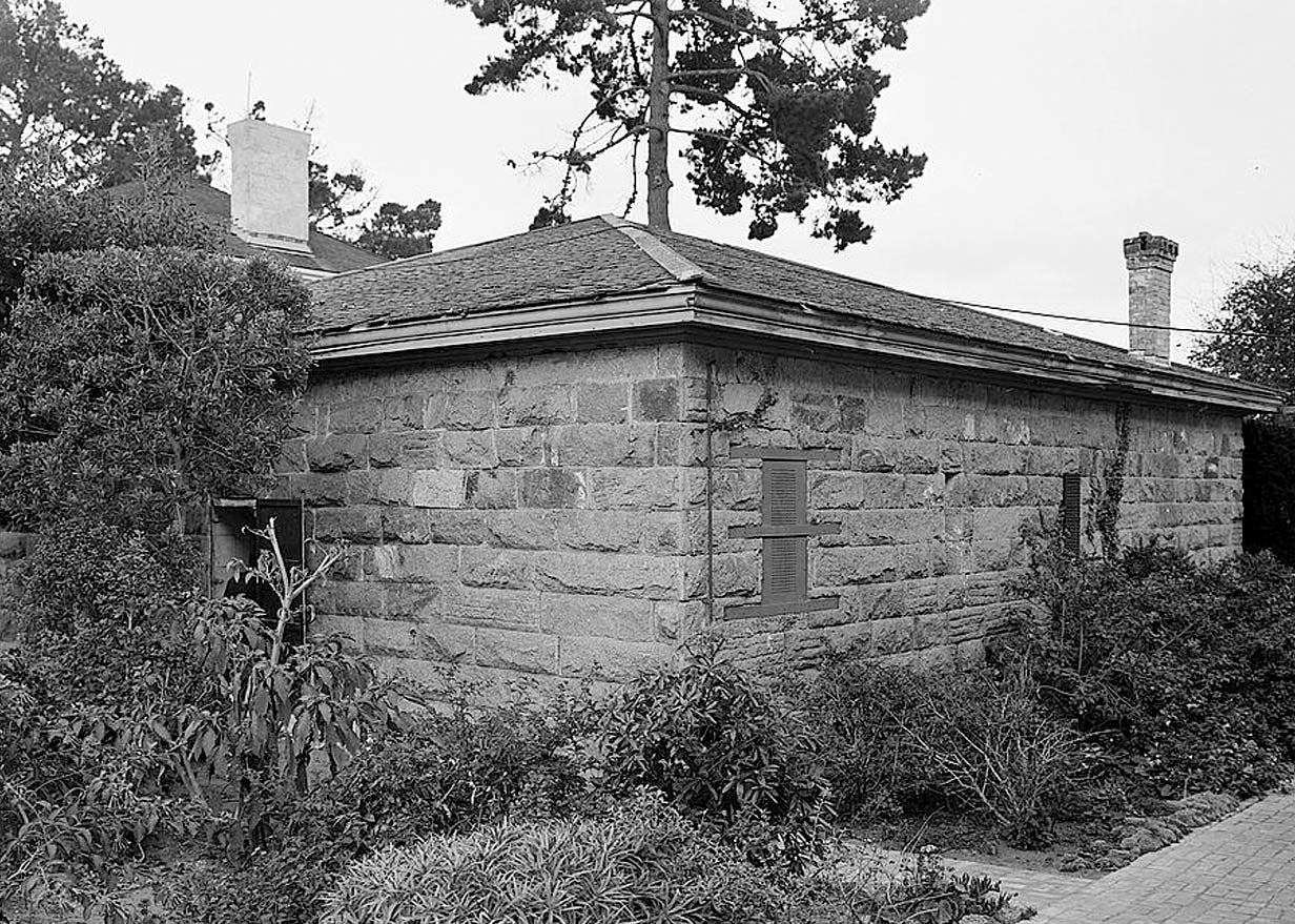 Historic Photo : Colton Hall & Jail, Pacific Street, between Madison & Jefferson Streets, Monterey, Monterey County, CA 1 Photograph