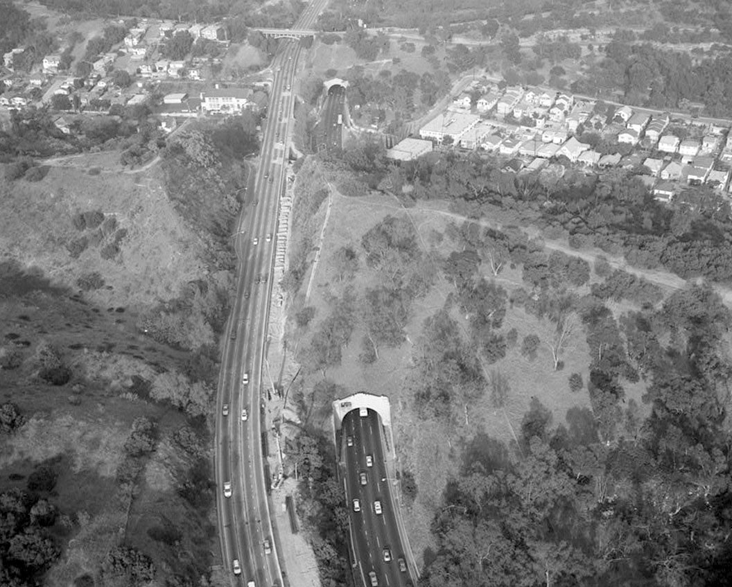 Historic Photo : Arroyo Seco Parkway, Los Angeles to Pasadena, Los Angeles, Los Angeles County, CA 6 Photograph