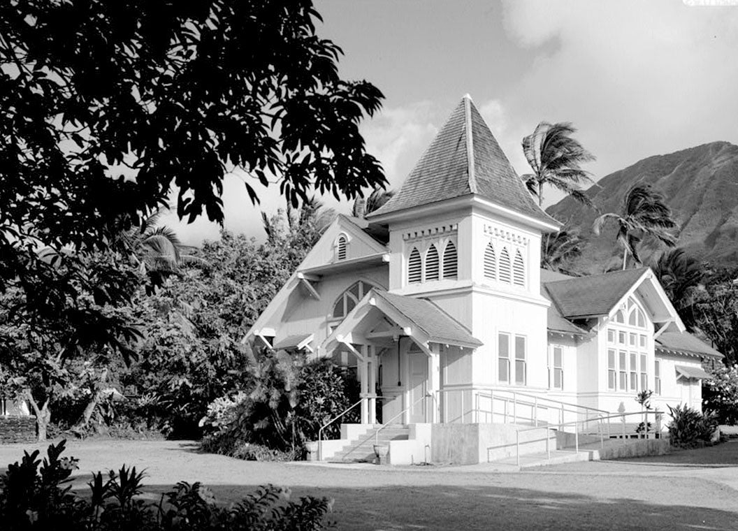 Historic Photo : Kanaana Hou Calvinist Church, Moloka'i Island, Kalaupapa, Kalawao County, HI 2 Photograph