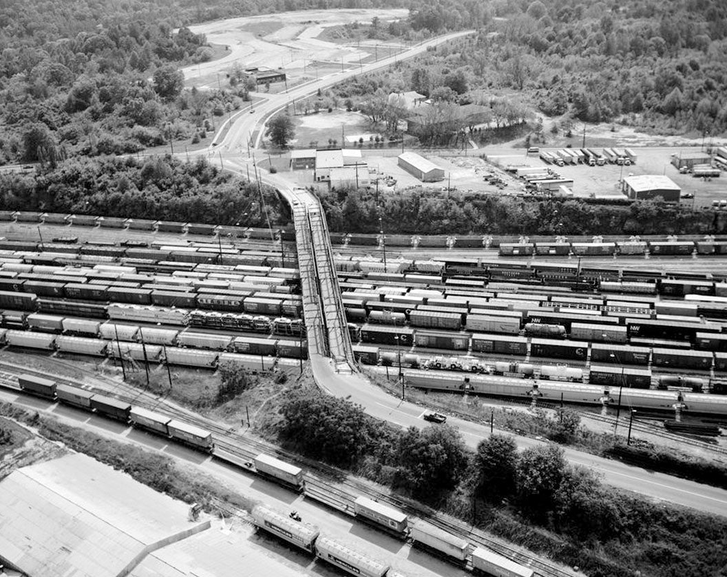 Historic Photo : Marietta Road Bridge, Marietta Road, Spanning Inman Railroad Yards, Atlanta, Fulton County, GA 2 Photograph