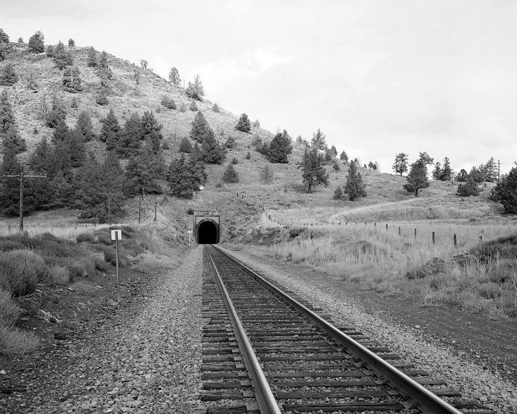 Historic Photo : Southern Pacific Railroad Natron Cutoff, Tunnel No. 17, Milepost 408, Dorris, Siskiyou County, CA 1 Photograph