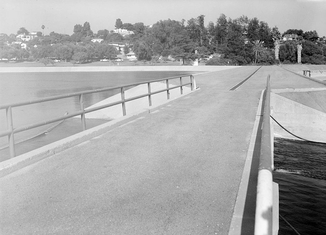 Historic Photo : Los Angeles Aqueduct, Silverlake Reservoir, Los Angeles, Los Angeles County, CA 1 Photograph