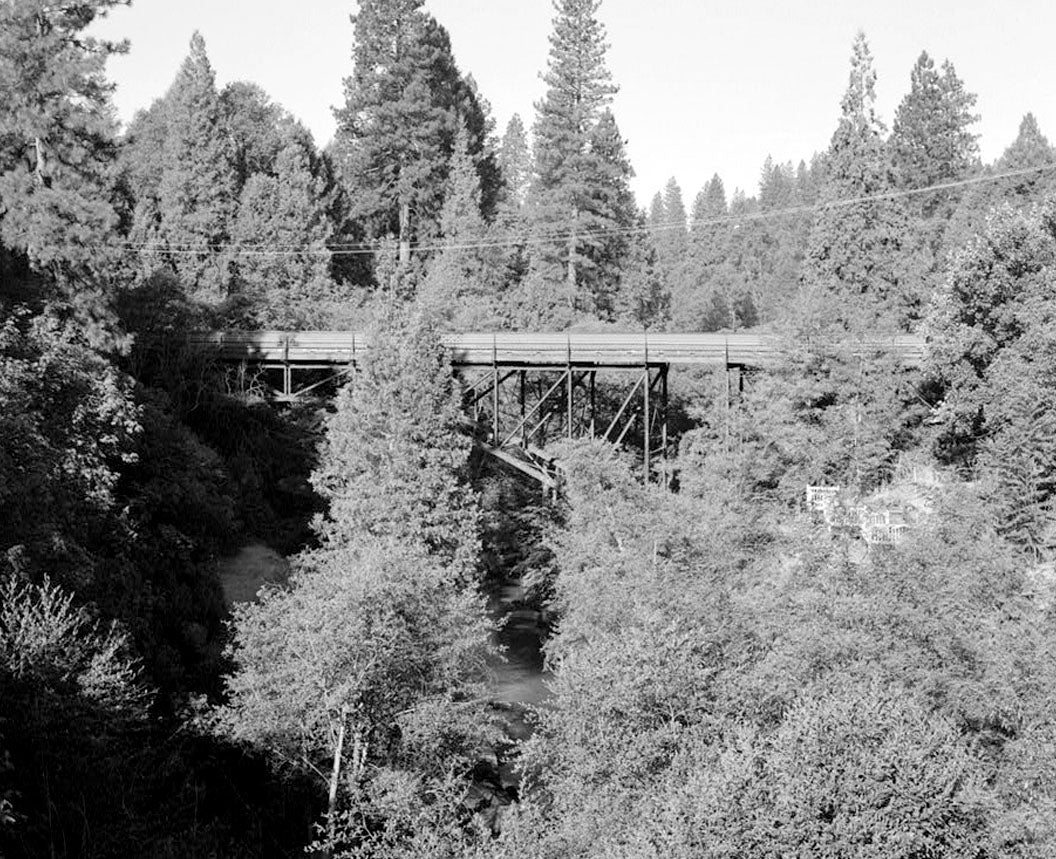 Historic Photo : Gault Bridge, Spanning Deer Creek at South Pine Street, Nevada City, Nevada County, CA 3 Photograph