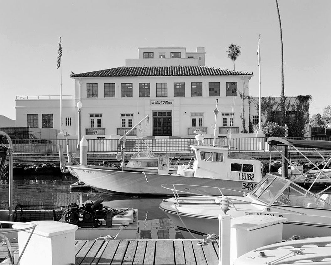 Historic Photo : Naval Reserve Armory, 113 Harbor Way, Santa Barbara, Santa Barbara County, CA 1 Photograph