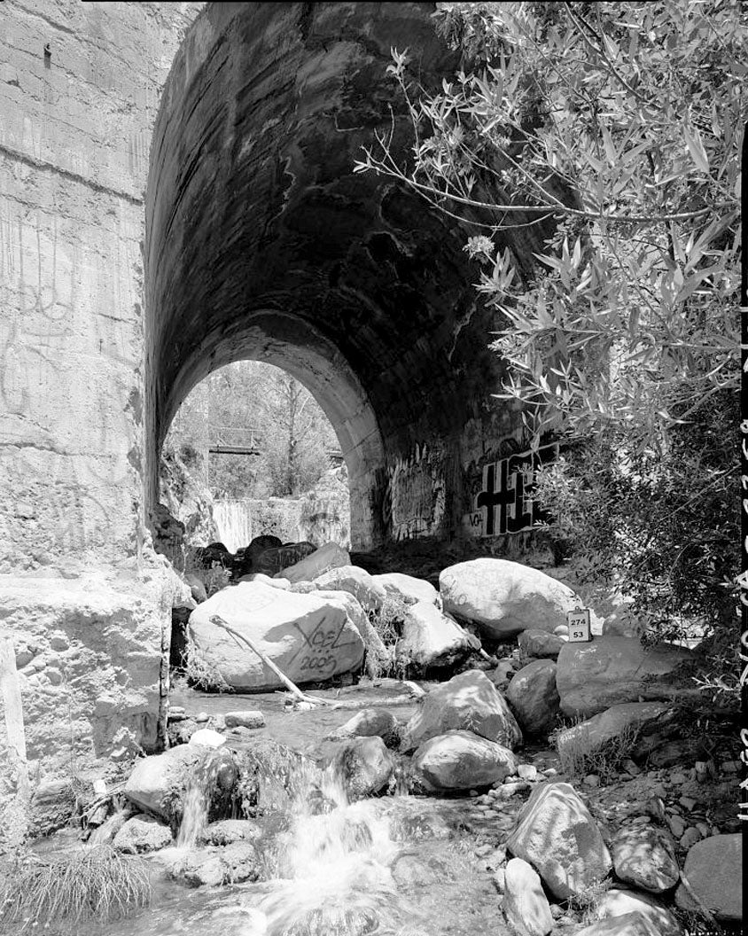 Historic Photo : Burlington Northern Santa Fe Railroad, Cajon Subdivision, Structure No. 65.1, Between Cajon Summit and Keenbrook, Devore, San Bernardino County, CA 2 Photograph