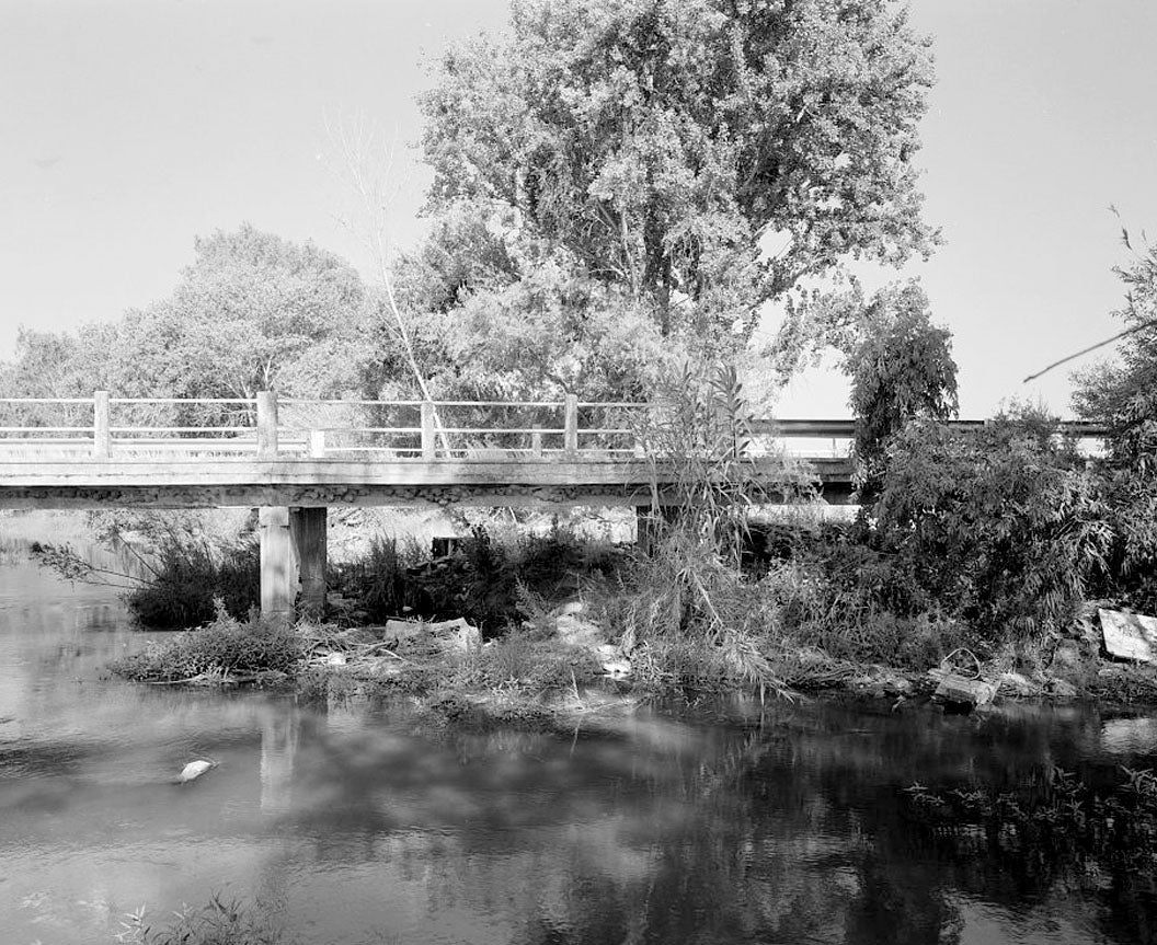 Historic Photo : Cottonwood Creek Bridge, Spanning Cottonwood Creek on Road 28, Madera, Madera County, CA 4 Photograph