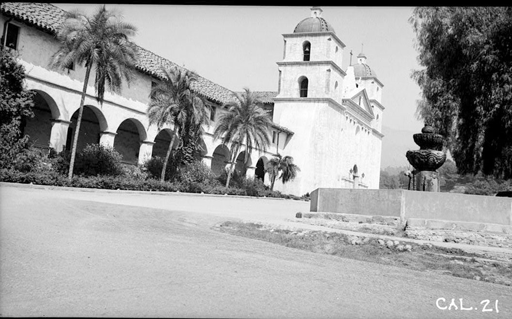 Historic Photo : Mission Santa Barbara, 2201 Laguna Street, Santa Barbara, Santa Barbara County, CA 1 Photograph