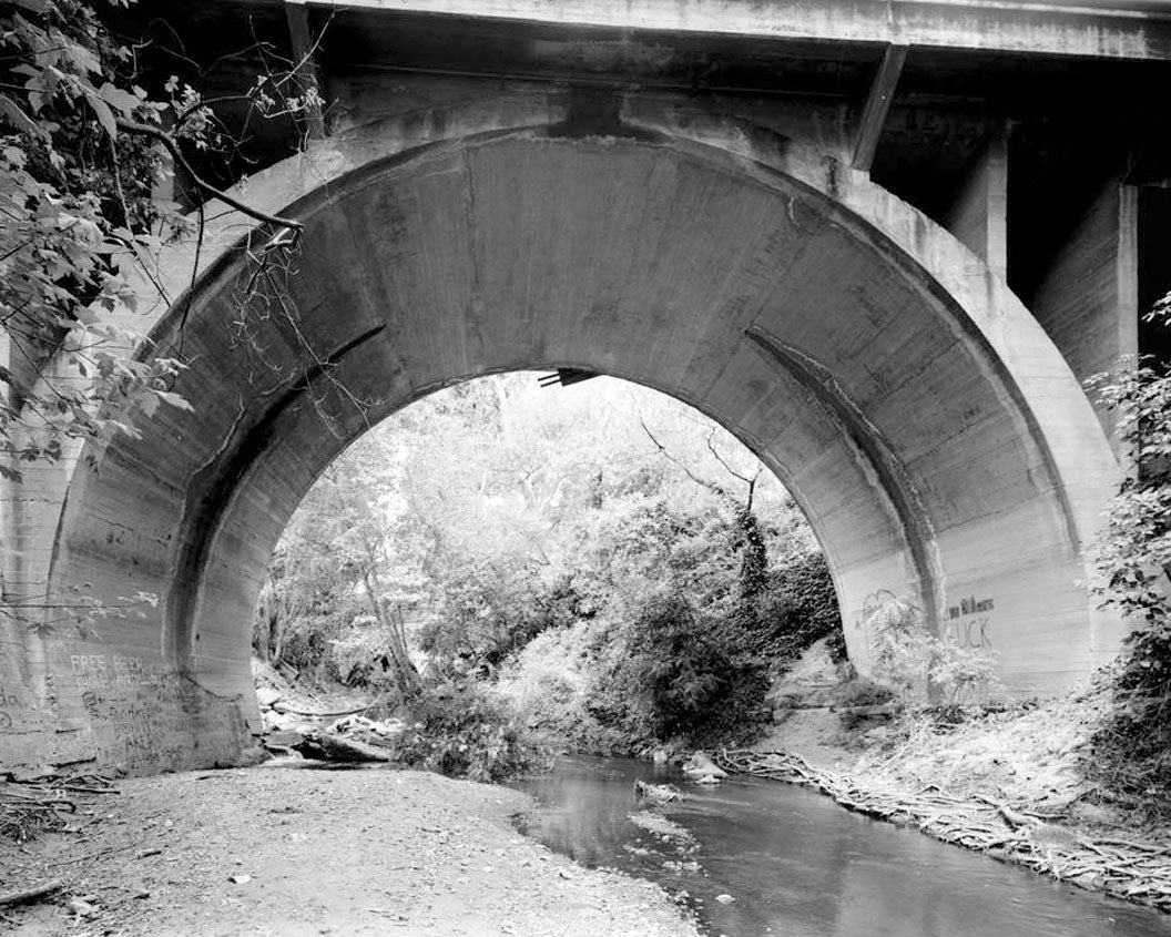 Historic Photo : Crow Creek Bridge, Spanning Crow Creek on Grove Way, Castro Valley, Alameda County, CA 4 Photograph