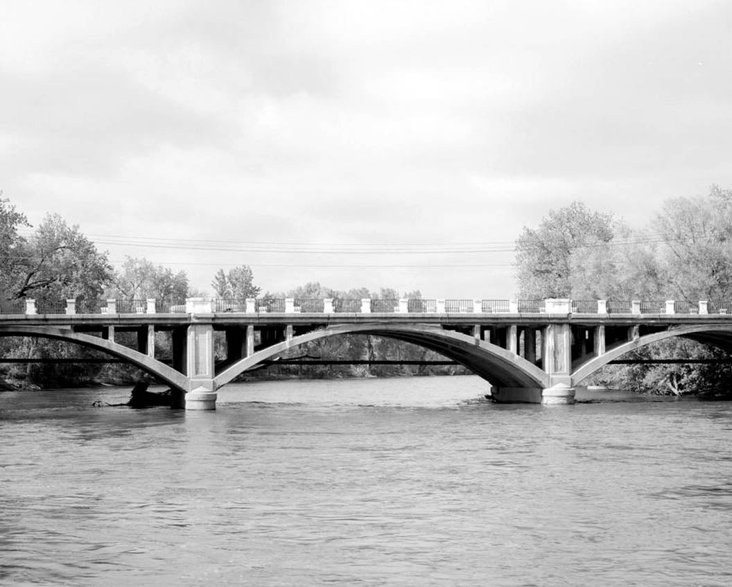 Historic Photo : Open Spandrel Bridge, Hawkeye Avenue, spanning Des Moines River, Fort Dodge, Webster County, IA 8 Photograph