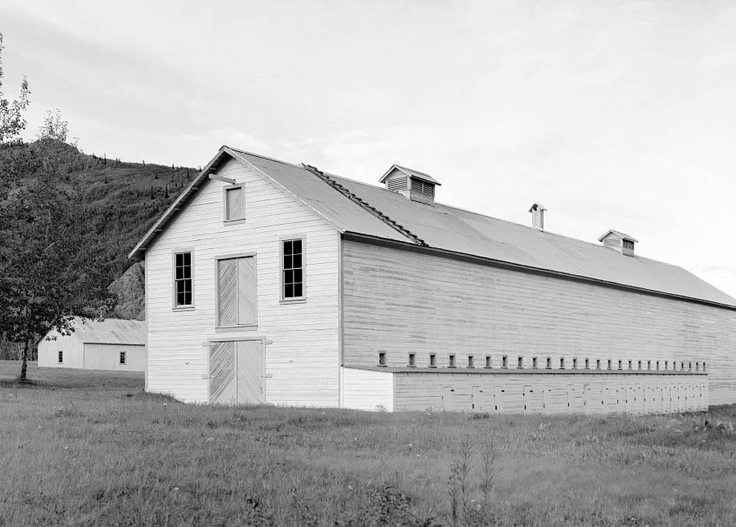 Historic Photo : Fort Egbert, Mule Barn, Yukon River at Mission Creek, Eagle, Southeast Fairbanks Census Area, AK 5 Photograph
