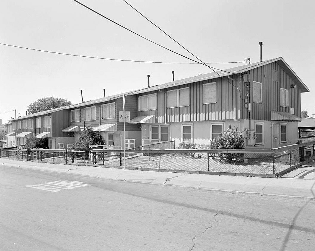 Historic Photo : Easter Hill Village, Building No. 46, West side of South Twenty-eighth Street, north of Hinkley Avenue, Richmond, Contra Costa County, CA 1 Photograph
