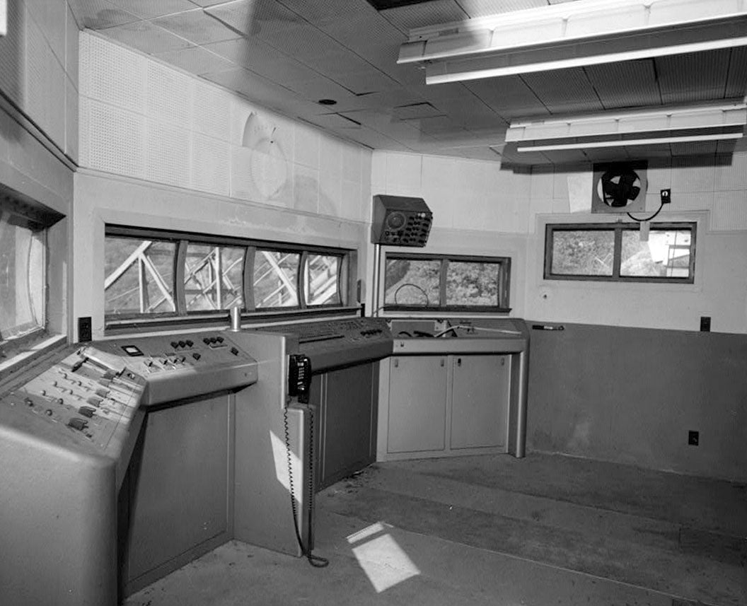 Historic Photo : Variable Angle Launcher Complex, Control Station, CA State Highway 39 at Morris Reservior, Azusa, Los Angeles County, CA 1 Photograph