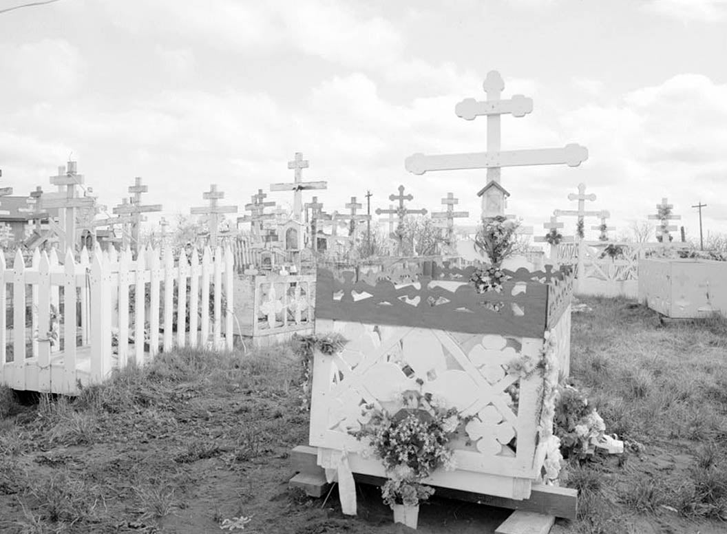 Historic Photo : St. Jacob Russian Orthodox Church, Churchyard, Napaskiak, Bethel Census Area, AK 4 Photograph