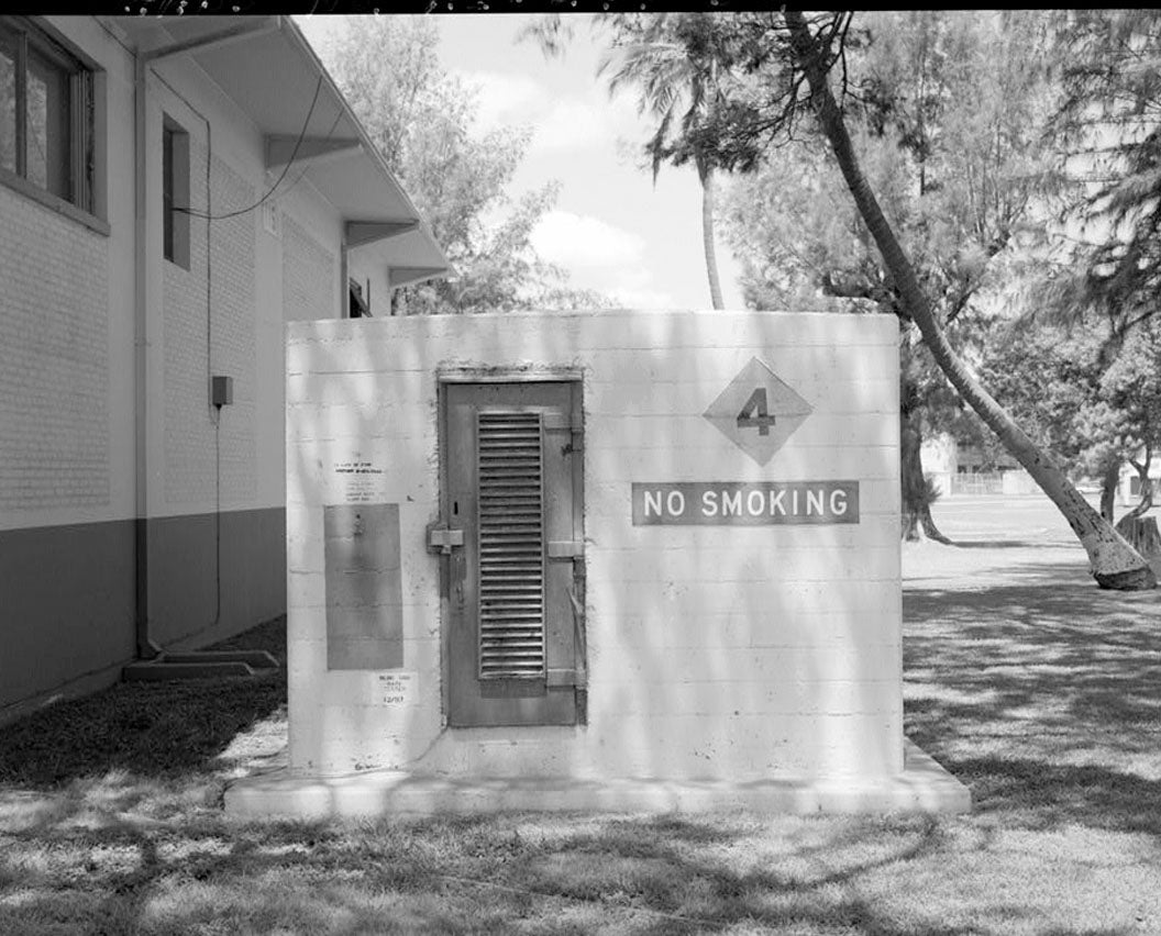 Historic Photo : Naval Air Station Barbers Point, Ready Magazine-1944 Type, Off Midway Street adjacent to Building 115, Ewa, Honolulu County, HI 1 Photograph