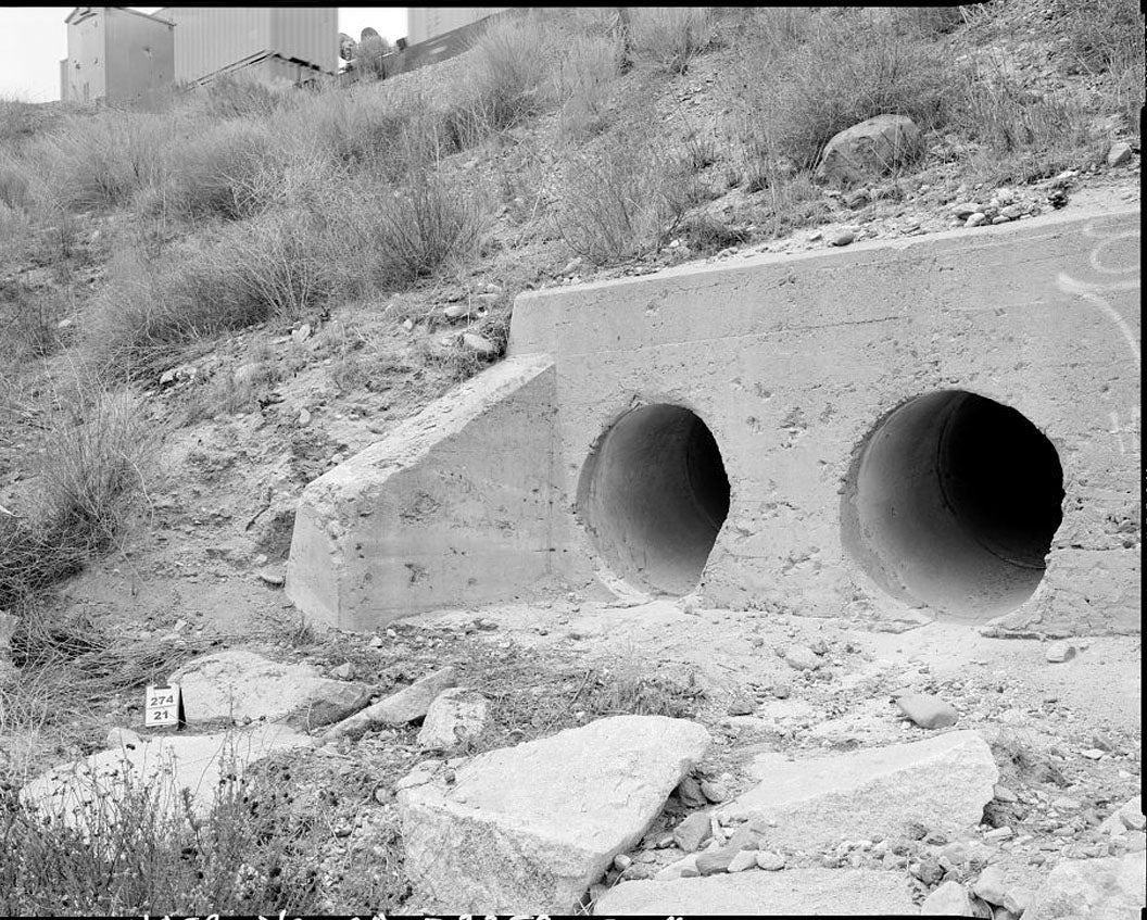 Historic Photo : Burlington Northern Santa Fe Railroad, Cajon Subdivision, Structure 58.1X, Between Cajon Summit and Keenbrook, Devore, San Bernardino County, CA 2 Photograph