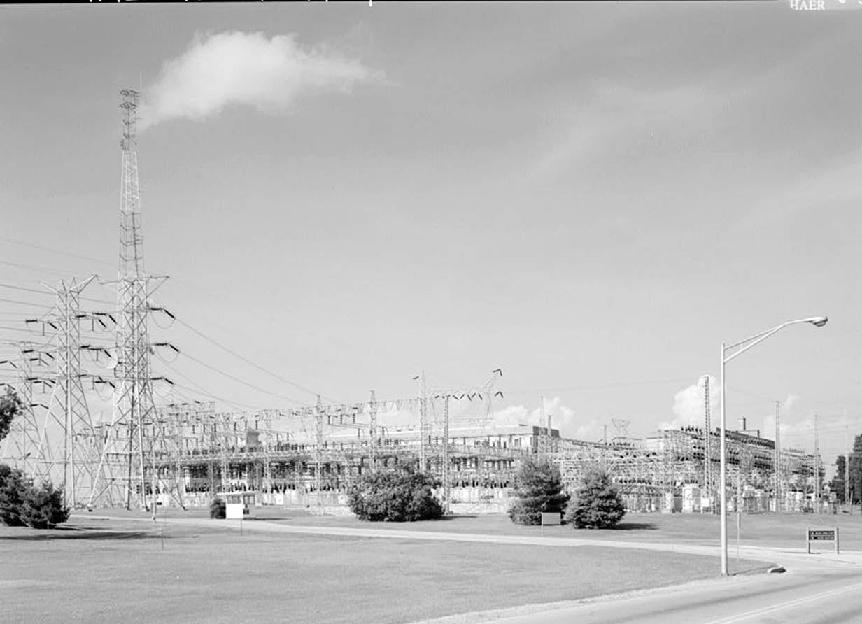 Historic Photo : Wilson Dam & Hydroelectric Plant, Spanning Tennessee River at Wilson Dam Road (Route 133), Muscle Shoals, Colbert County, AL 7 Photograph