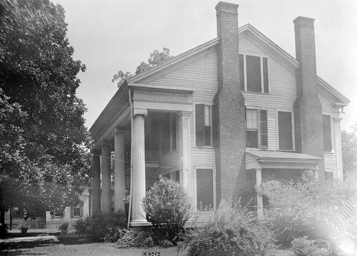 Historic Photo : Reese-Lucius House, 242 Wilson Avenue, Eutaw, Greene County, AL 1 Photograph