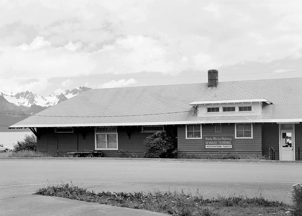 Historic Photo : Alaska Railroad Depot, Seward, Kenai Peninsula Borough, AK 1 Photograph