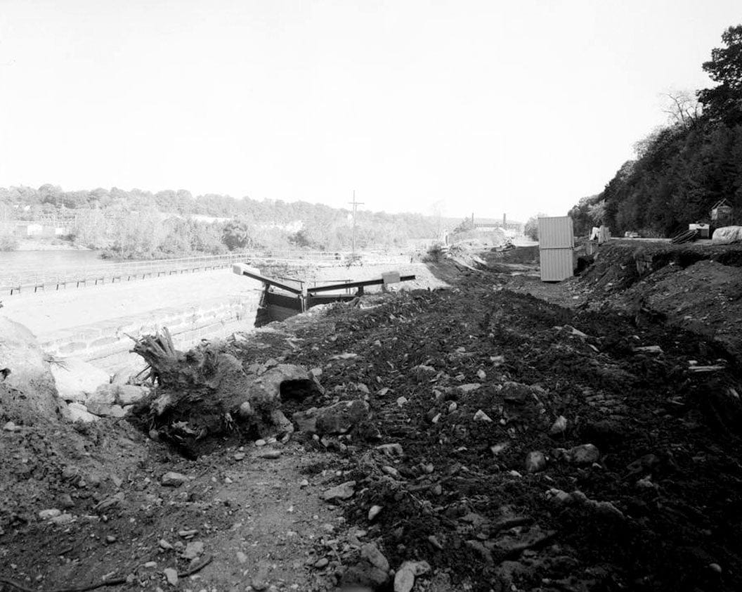 Historic Photo : Ousatonic Water Power Company, Dam & Canals, CT Routes 34 & 108, 1 mile North of Derby-Shelton Bridge, Derby, New Haven County, CT 6 Photograph