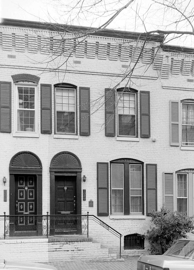 Historic Photo : 1029 Thirtieth Street, Northwest (House), Washington, District of Columbia, DC 1 Photograph