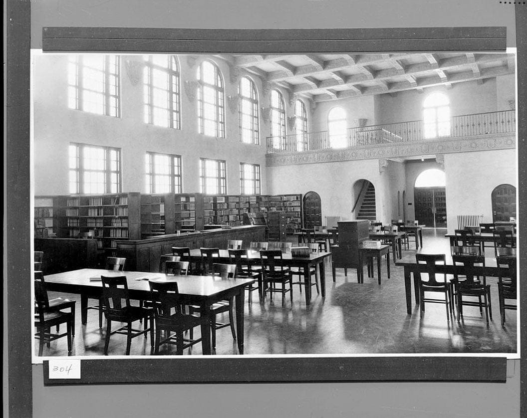 Historic Photo : San Bernardino Valley College, Library, 701 South Mount Vernon Avenue, San Bernardino, San Bernardino County, CA 1 Photograph