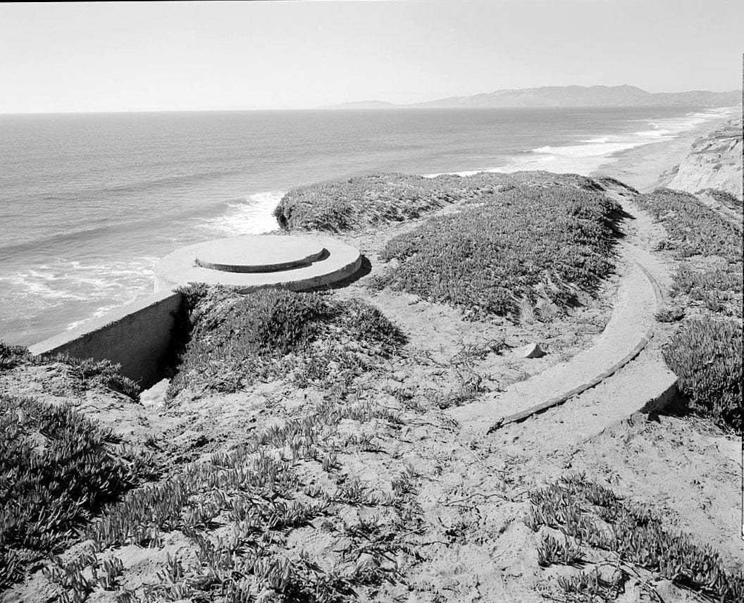 Historic Photo : Fort Funston, Panama Mounts for 155mm Guns, Skyline Boulevard & Great Highway, San Francisco, San Francisco County, CA 4 Photograph