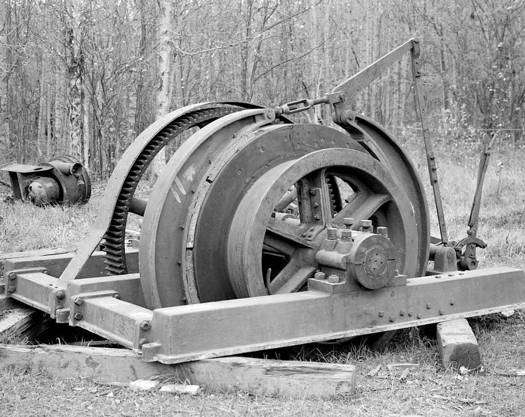 Historic Photo : Buffalo Coal Mine, Vulcan Cable Hoist, Wishbone Hill, Southeast end, near Moose Creek, Sutton, Matanuska-Susitna Borough, AK 2 Photograph