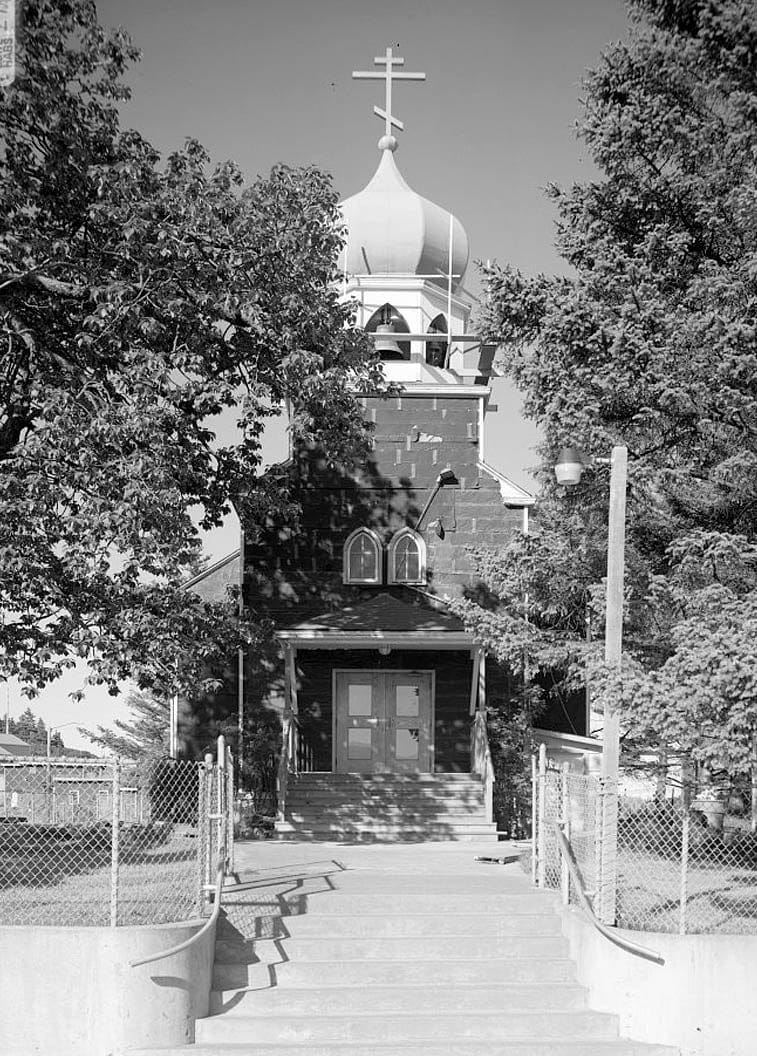 Historic Photo : Holy Resurrection Russian Orthodox Church, Mission Road & Kashevaroff Street, Kodiak, Kodiak Island Borough, AK 4 Photograph