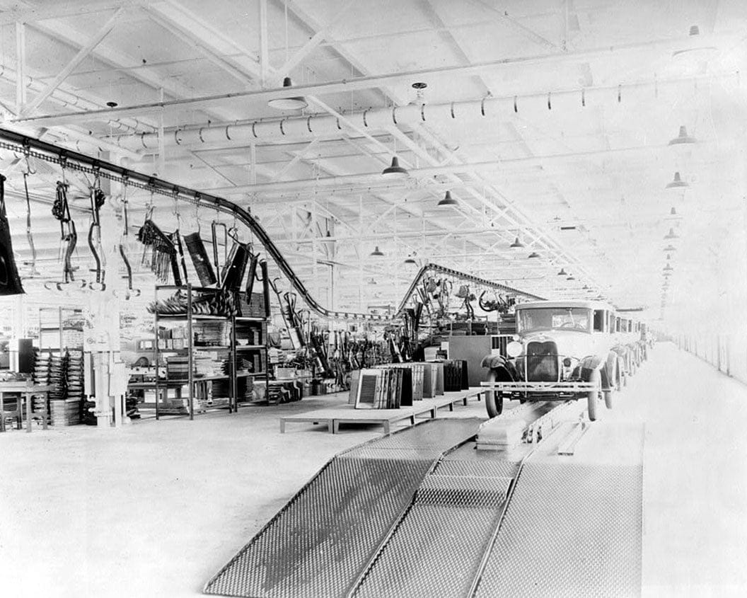 Historic Photo : Ford Motor Company Long Beach Assembly Plant, Assembly Building, 700 Henry Ford Avenue, Long Beach, Los Angeles County, CA 7 Photograph